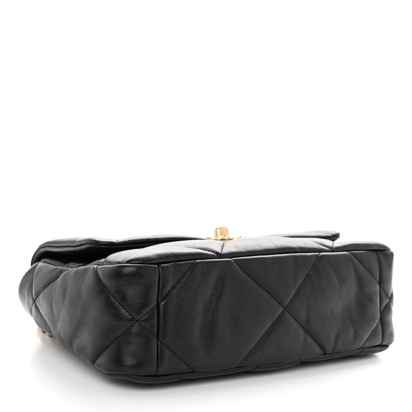 Lambskin Quilted Medium Chanel 19 Flap Black