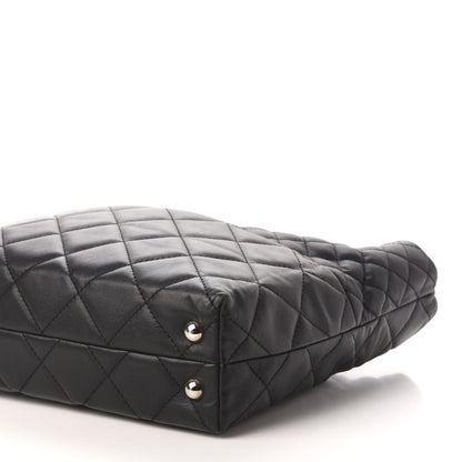 Chanel Calfskin Quilted In The Business North South Tote Black 9 of 12