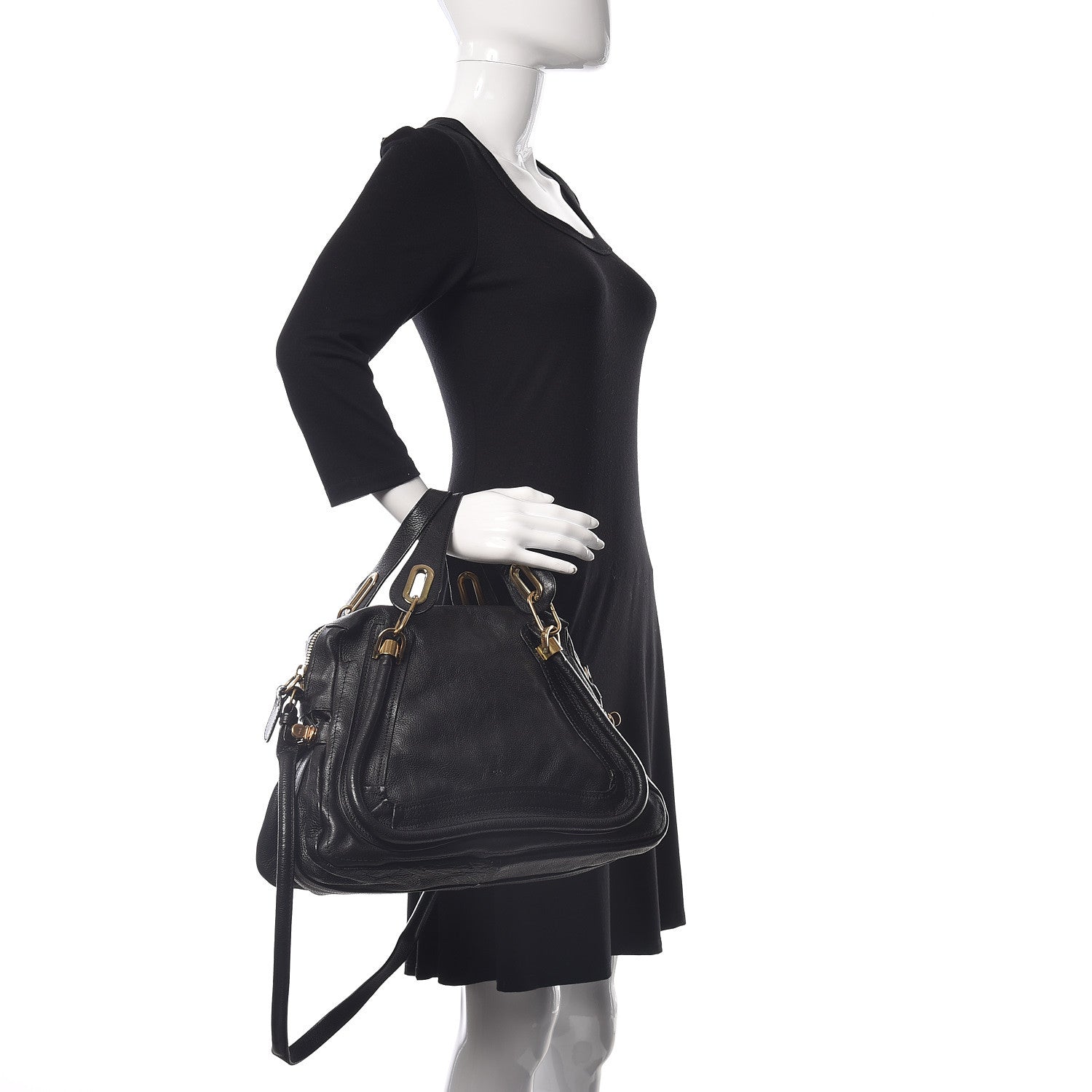 Chloe Calfskin Medium Paraty Black 2 of 11