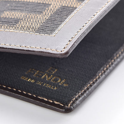 Fendi Zucca Calfskin Bi-Fold Card Holder Tobacco 8 of 8