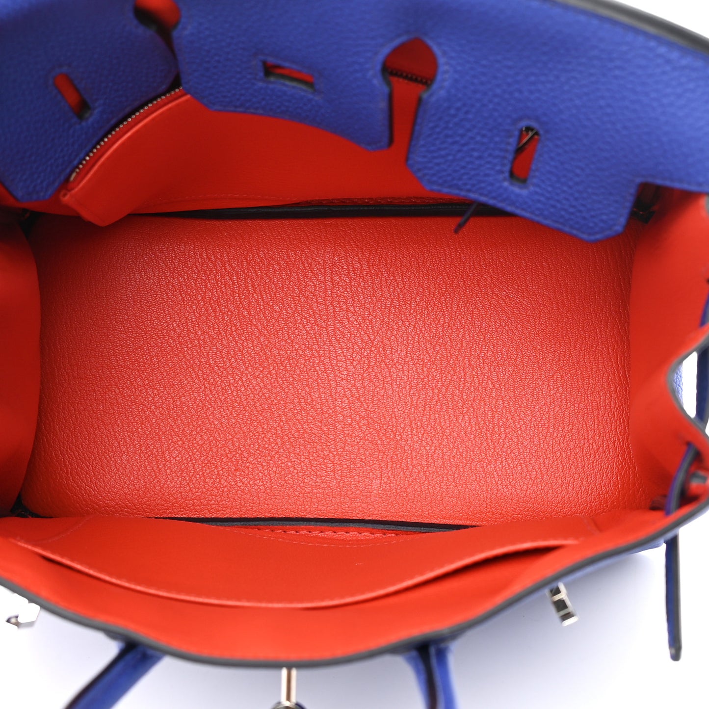 Togo Verso Birkin 25 Bleu Royal Capucine