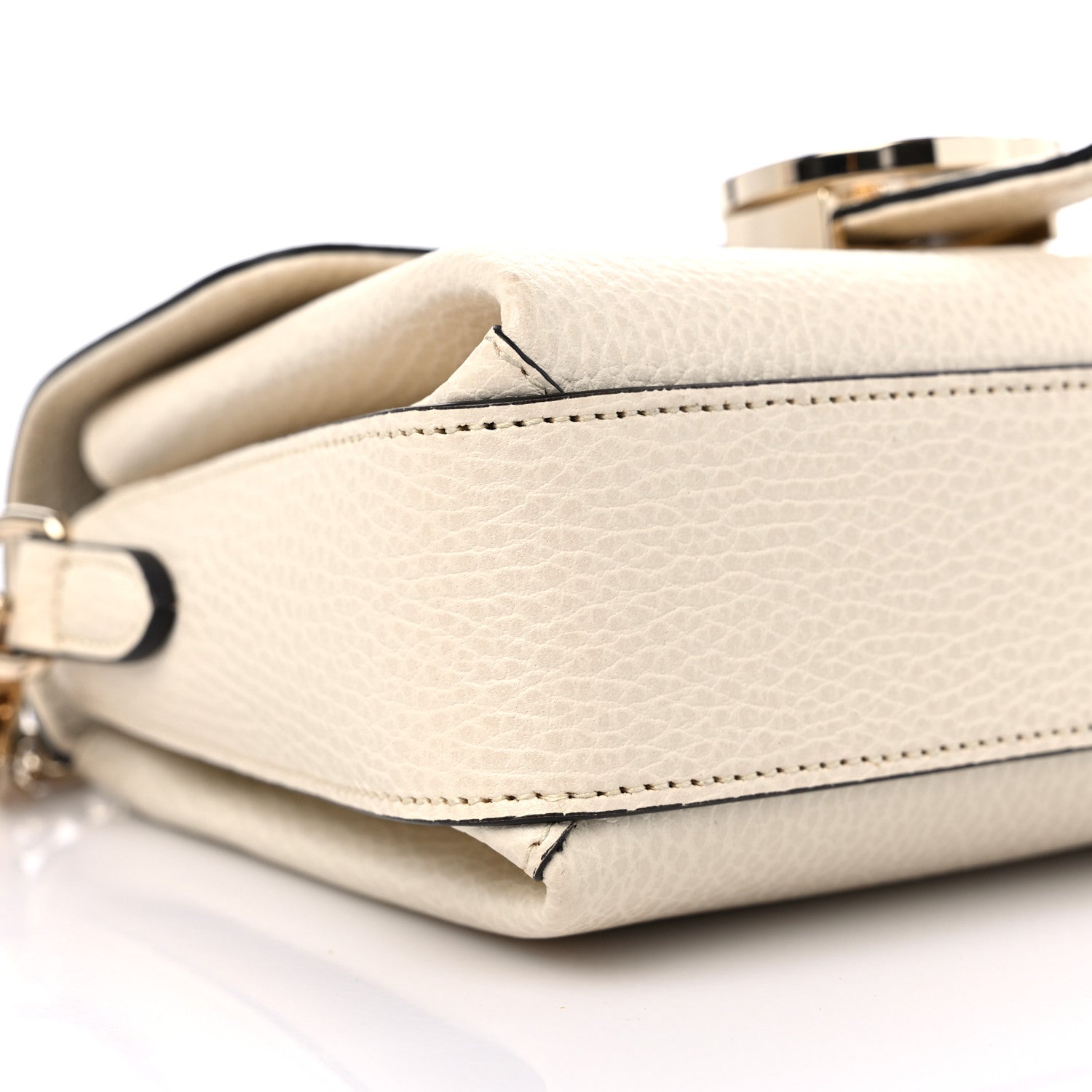 Gucci Dollar Calfskin Interlocking G Crossbody Bag Mystic White 9 of 10