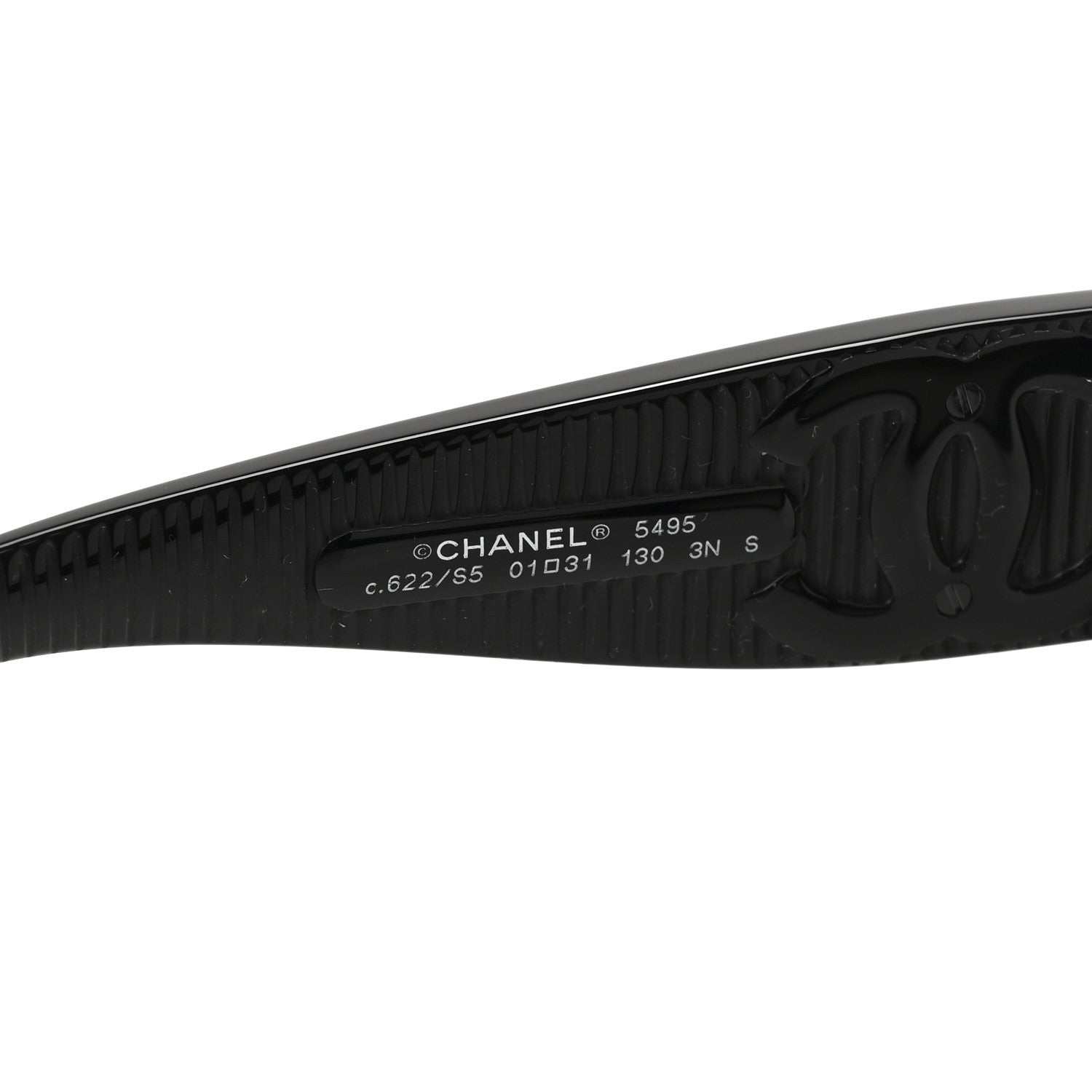 Chanel Acetate Shield Sunglasses 5495 Black 5 of 7