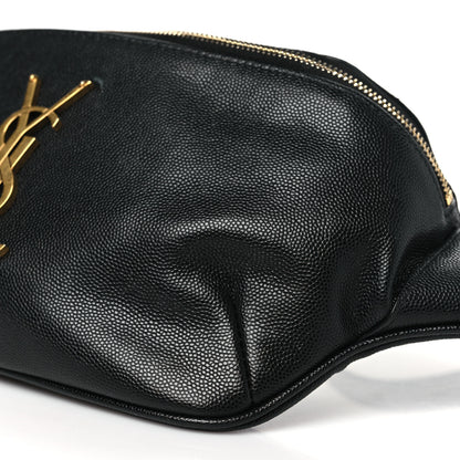 Saint Laurent Grain De Poudre Monogram Belt Bag Black 10 of 11