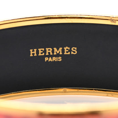 Hermes Enamel Printed Wide Bracelet 70 4 of 7