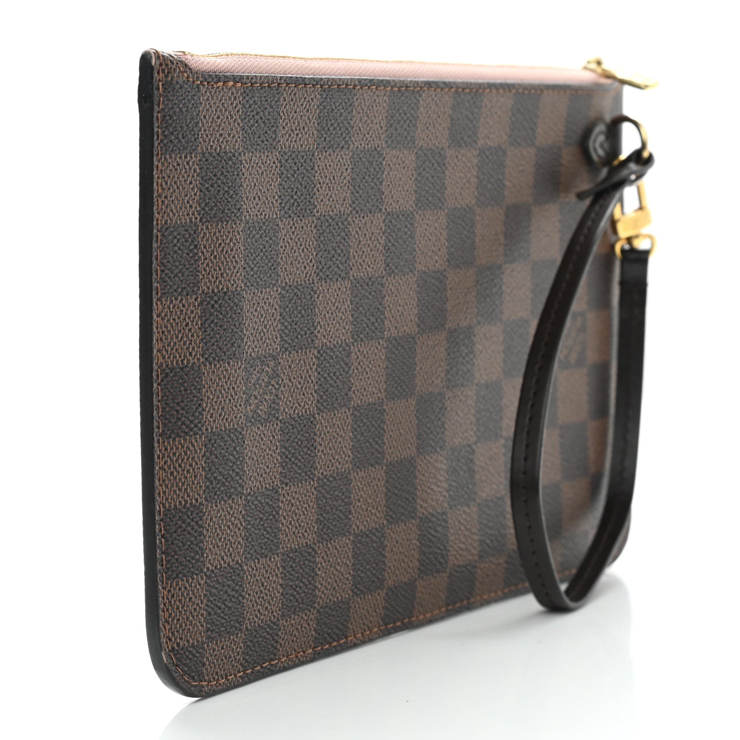 Louis Vuitton Damier Ebene Neverfull MM GM Pochette Rose Ballerine 3 of 8