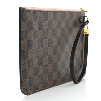 Louis Vuitton Damier Ebene Neverfull MM GM Pochette Rose Ballerine 3 of 8
