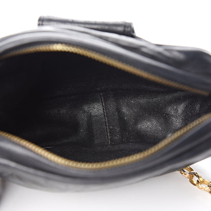 Chanel Lambskin Quilted Tassel Camera Case Black 5 of 14