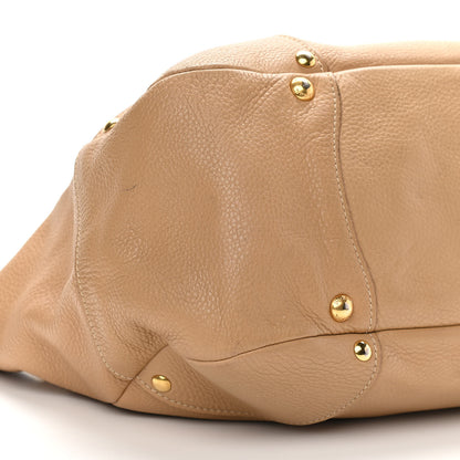 Prada Vitello Daino Pushlock Tote Sughero 9 of 21