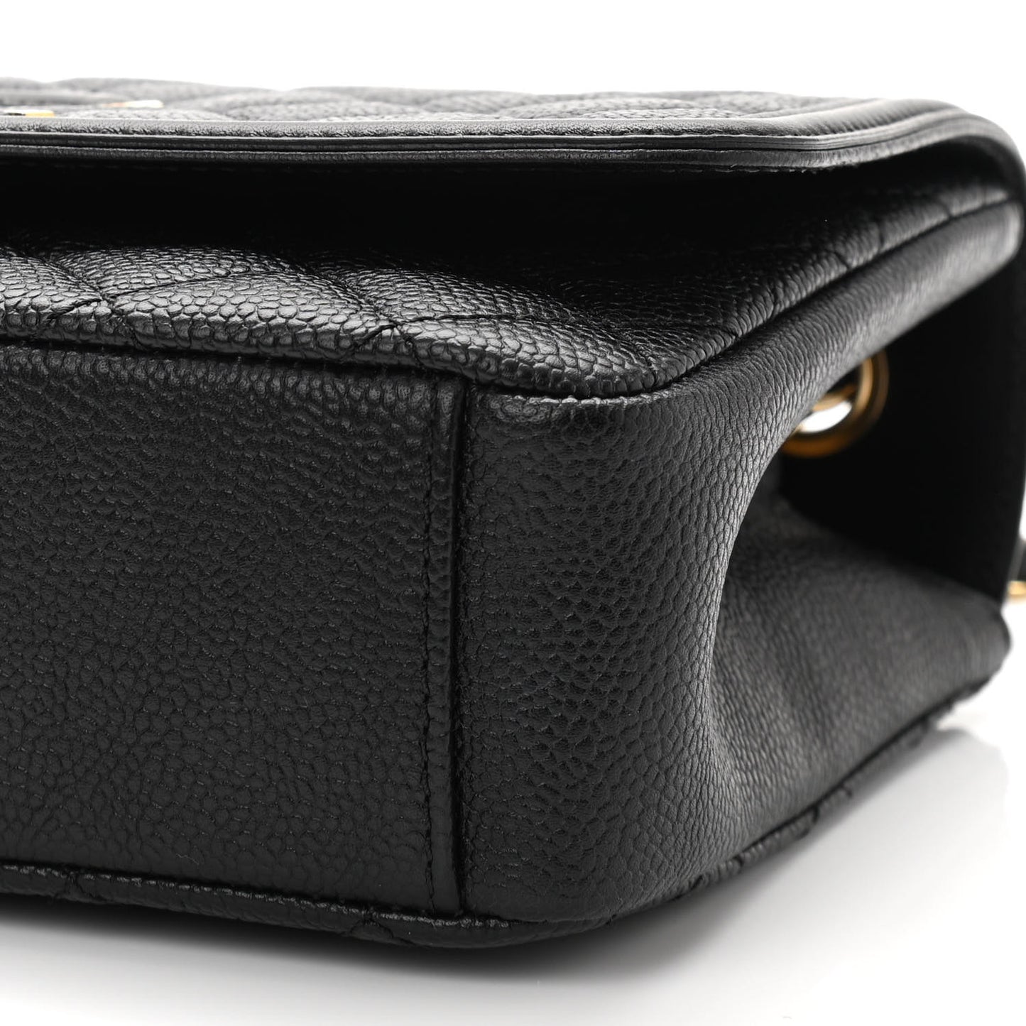 Caviar Quilted Medium CC Filigree Flap Black