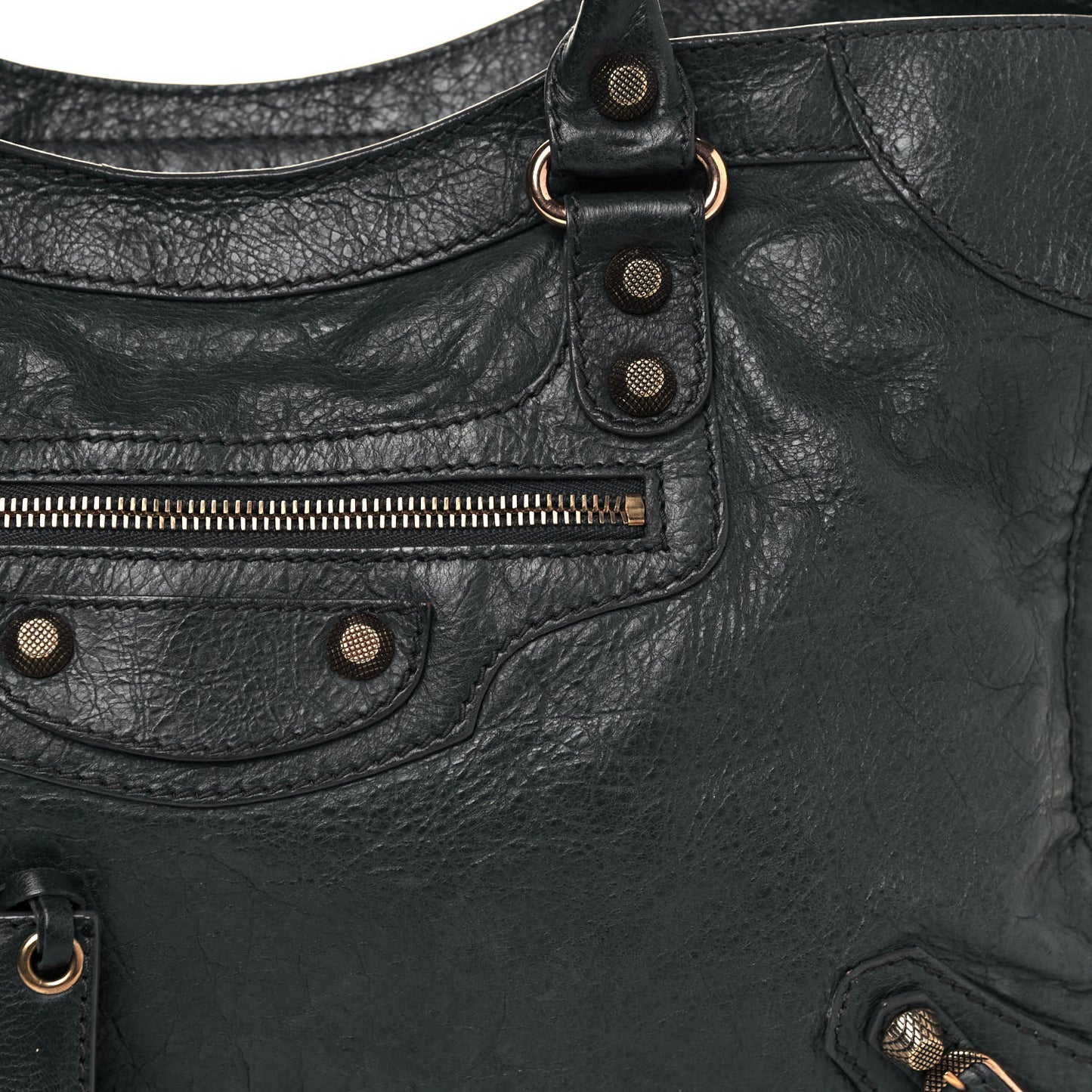 Agneau Giant 12 Rose Gold Hardware City Anthracite