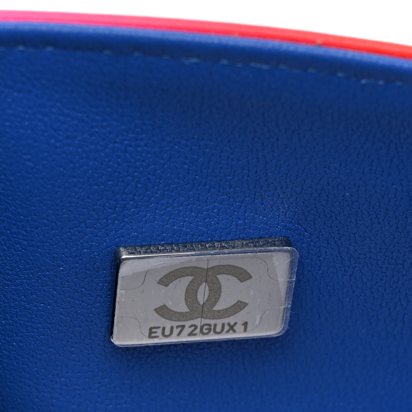 Calfskin Quilted Medium Rainbow Double Flap Multicolor
