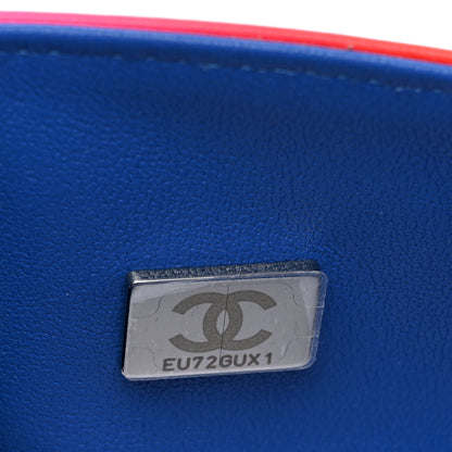 Chanel Calfskin Quilted Medium Rainbow Double Flap Multicolor 7 of 10