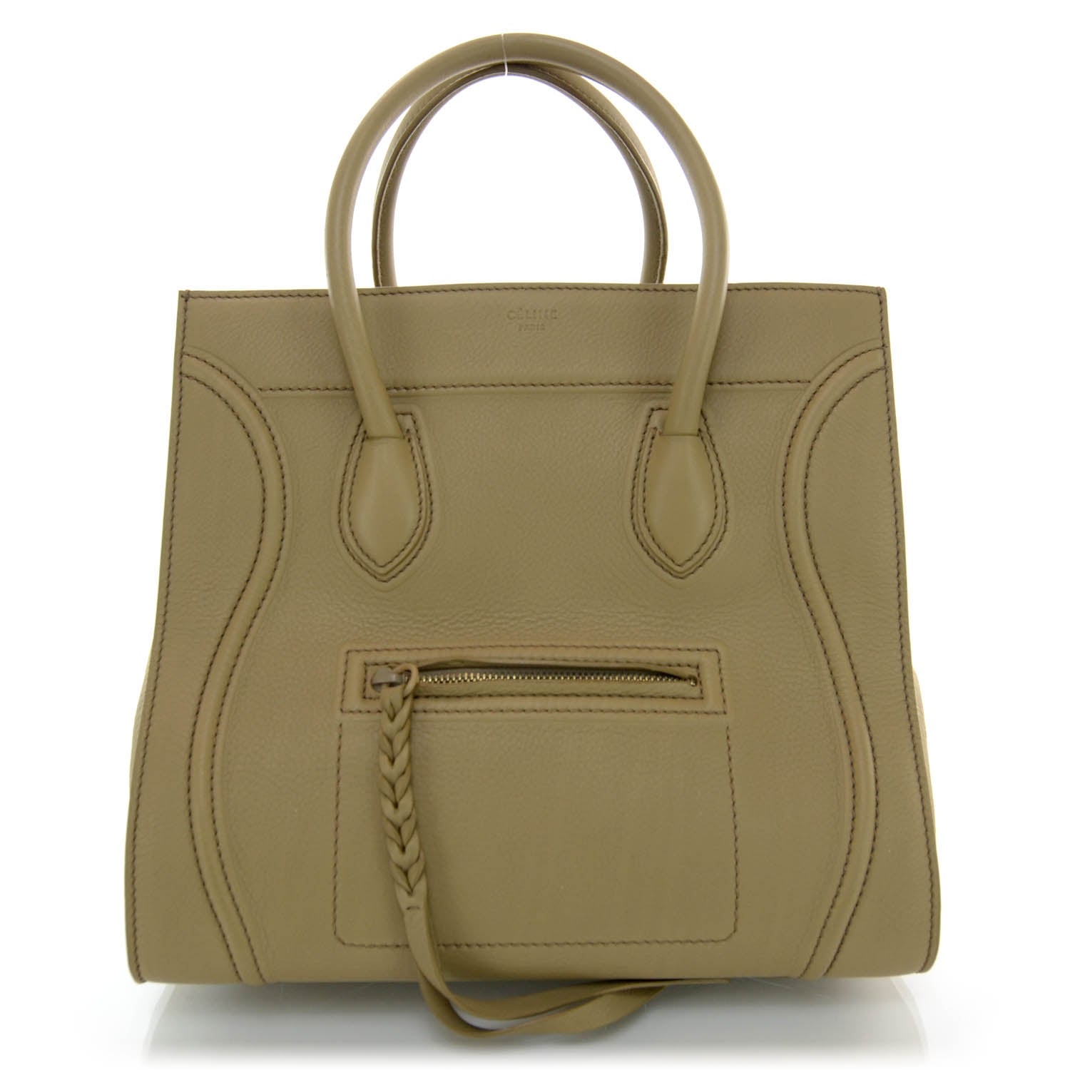 Celine Smooth Calfskin Medium Phantom Luggage Light Khaki 1 of 9