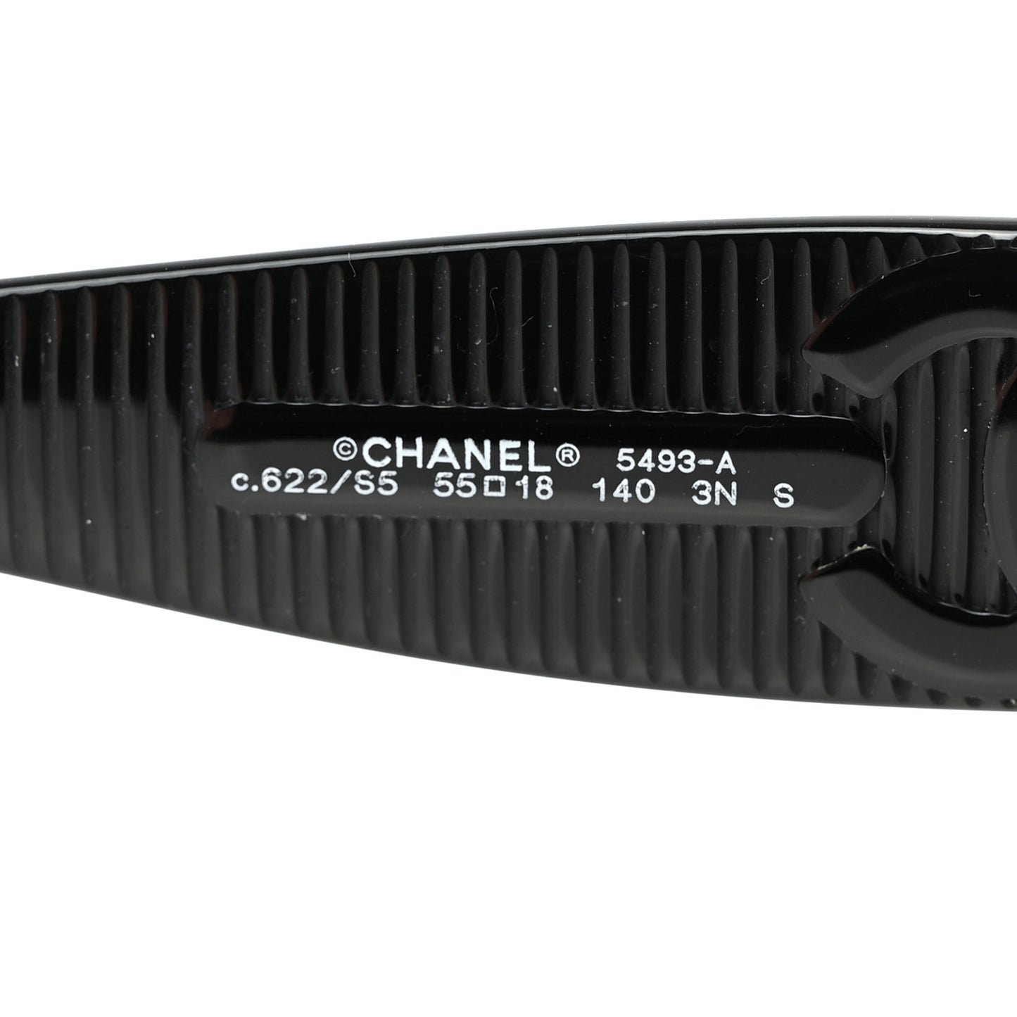Acetate Rectangle Sunglasses 5493 Black