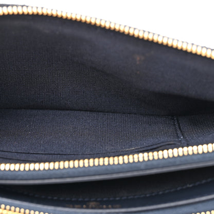 Chanel Canvas Small Deauville Clutch With Chain Navy 7 of 13