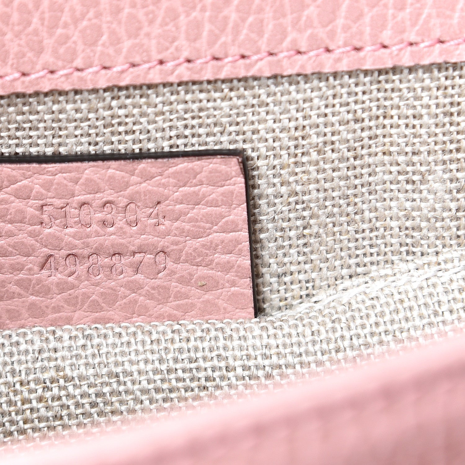 Gucci Dollar Calfskin Small Interlocking G Shoulder Bag Soft Pink 6 of 9