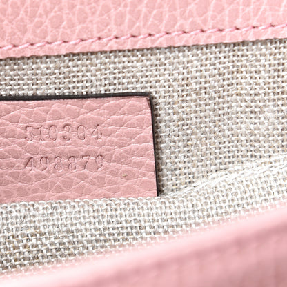 Gucci Dollar Calfskin Small Interlocking G Shoulder Bag Soft Pink 6 of 9