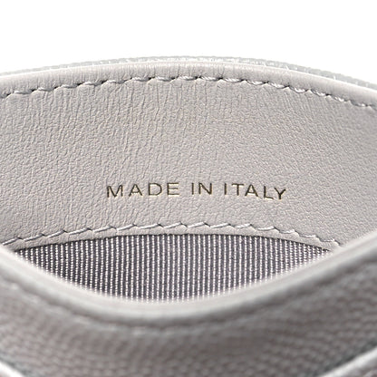 Chanel Caviar Quilted Card Holder Grey 6 of 10