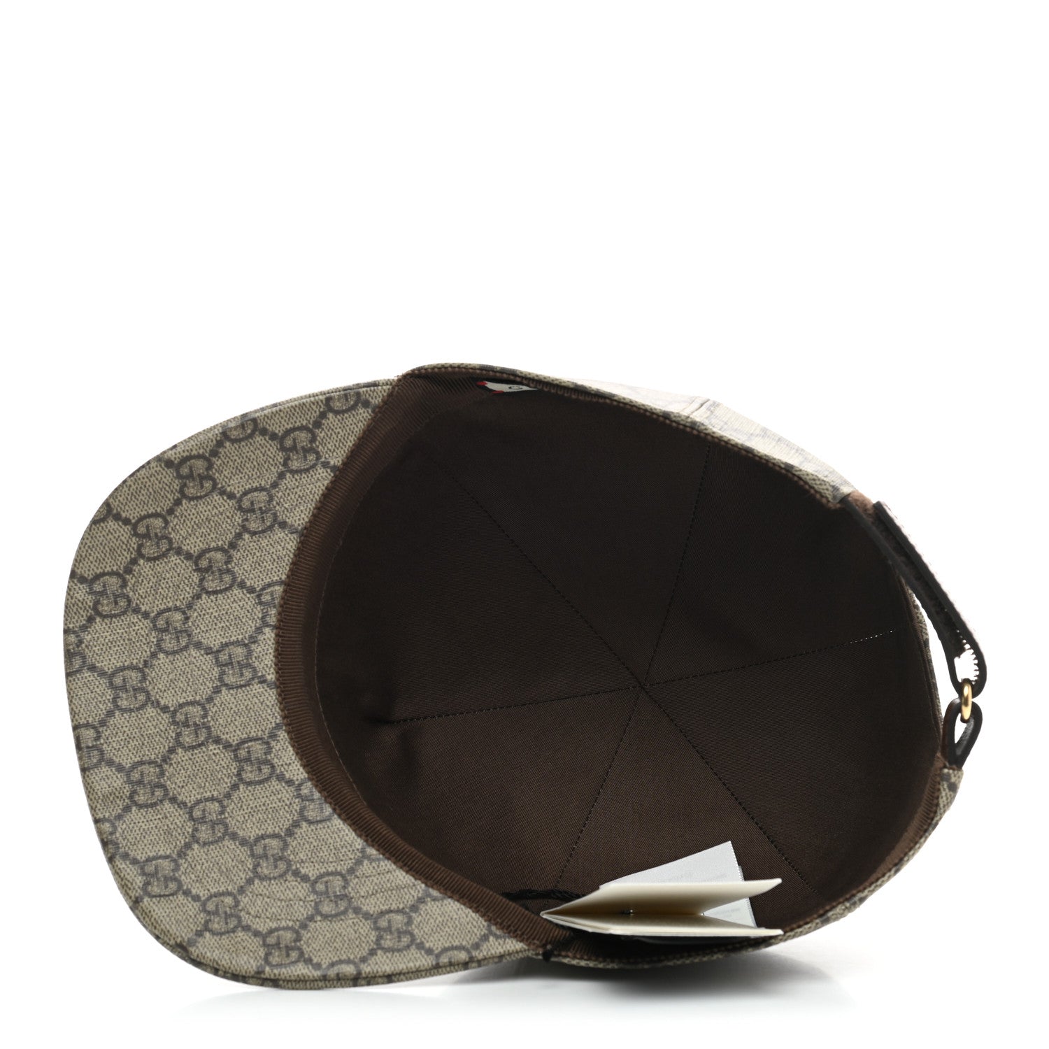 Gucci GG Supreme Monogram Boutique Print Baseball Hat M Beige 7 of 8