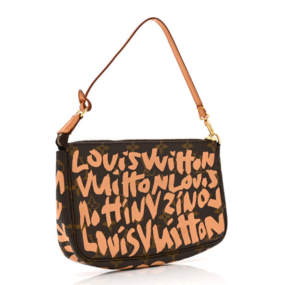 Louis Vuitton Monogram Graffiti Pochette Accessories Peach 3 of 10