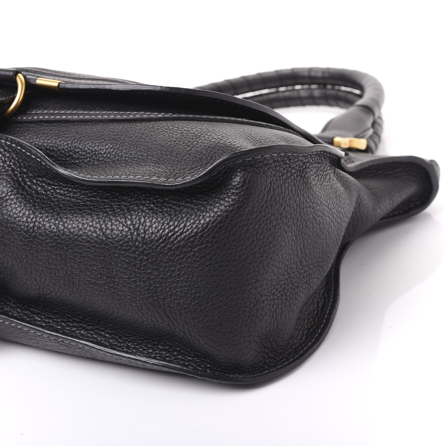 Calfskin Medium Marcie Satchel Black