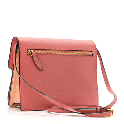 Burberry Derby Calfskin House Check Small Macken Crossbody Bag Copper Pink 3 of 13