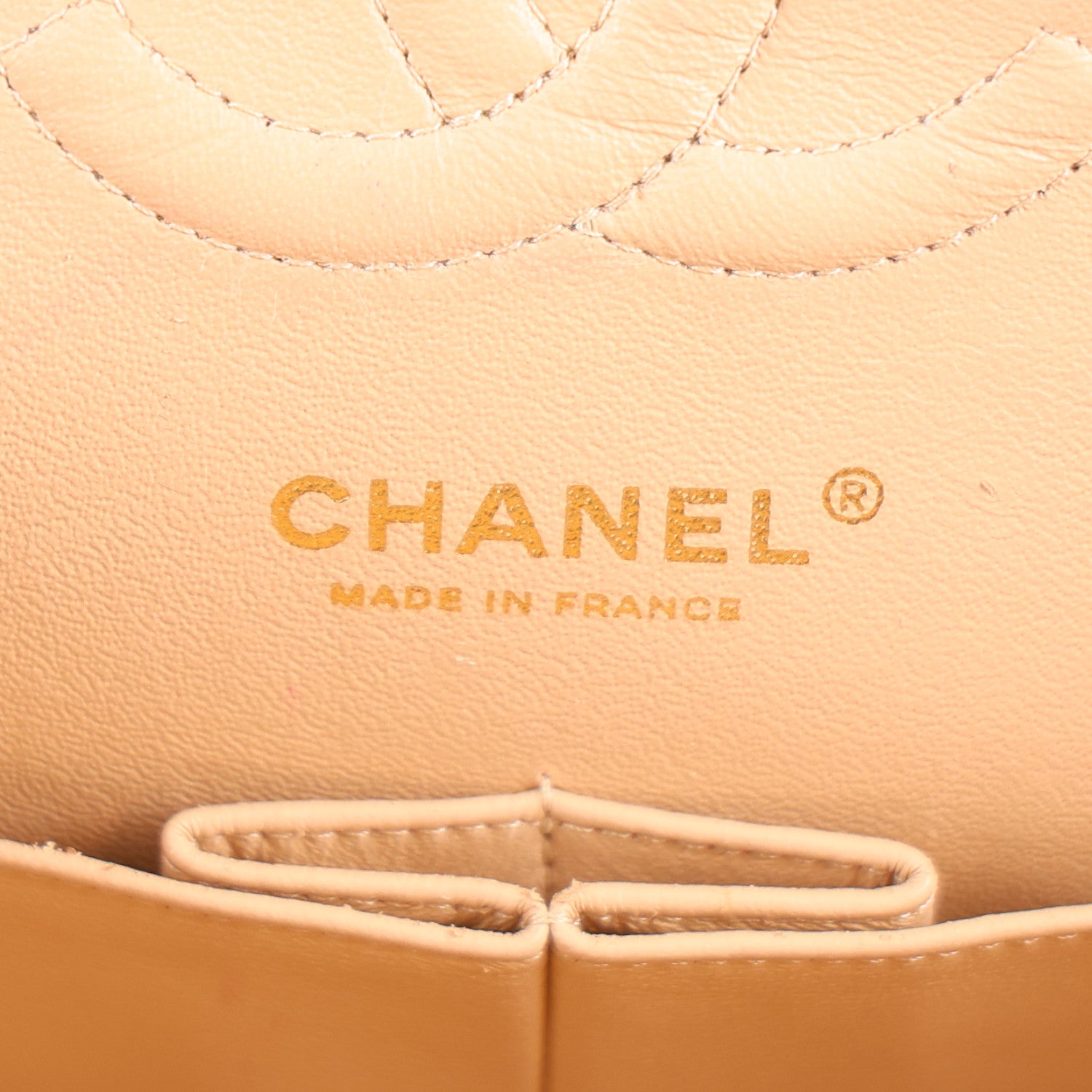 Chanel Caviar Quilted Medium Double Flap Beige 7 of 11