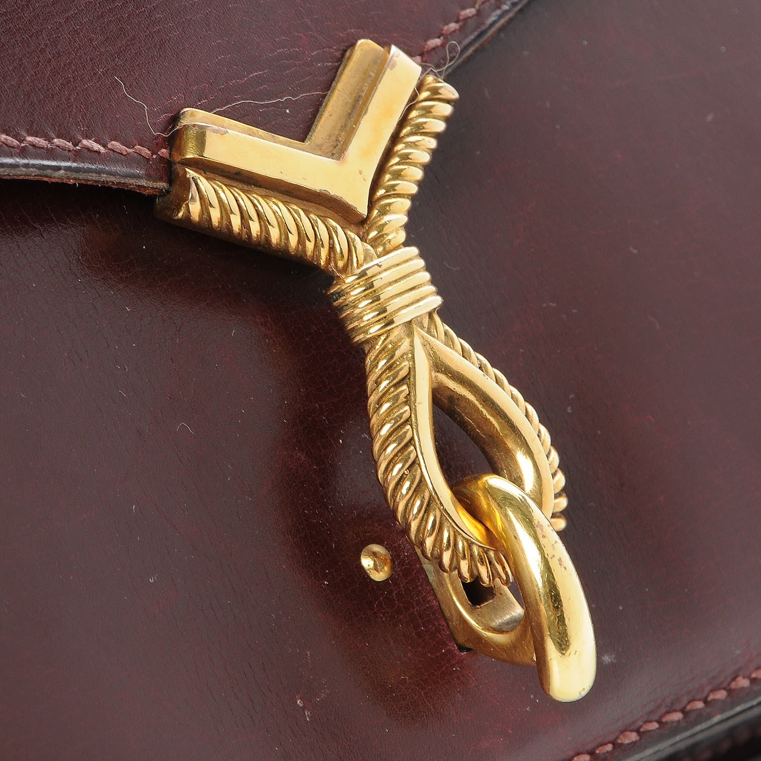 Hermes Box Sac Cordeau Rouge H 11 of 13