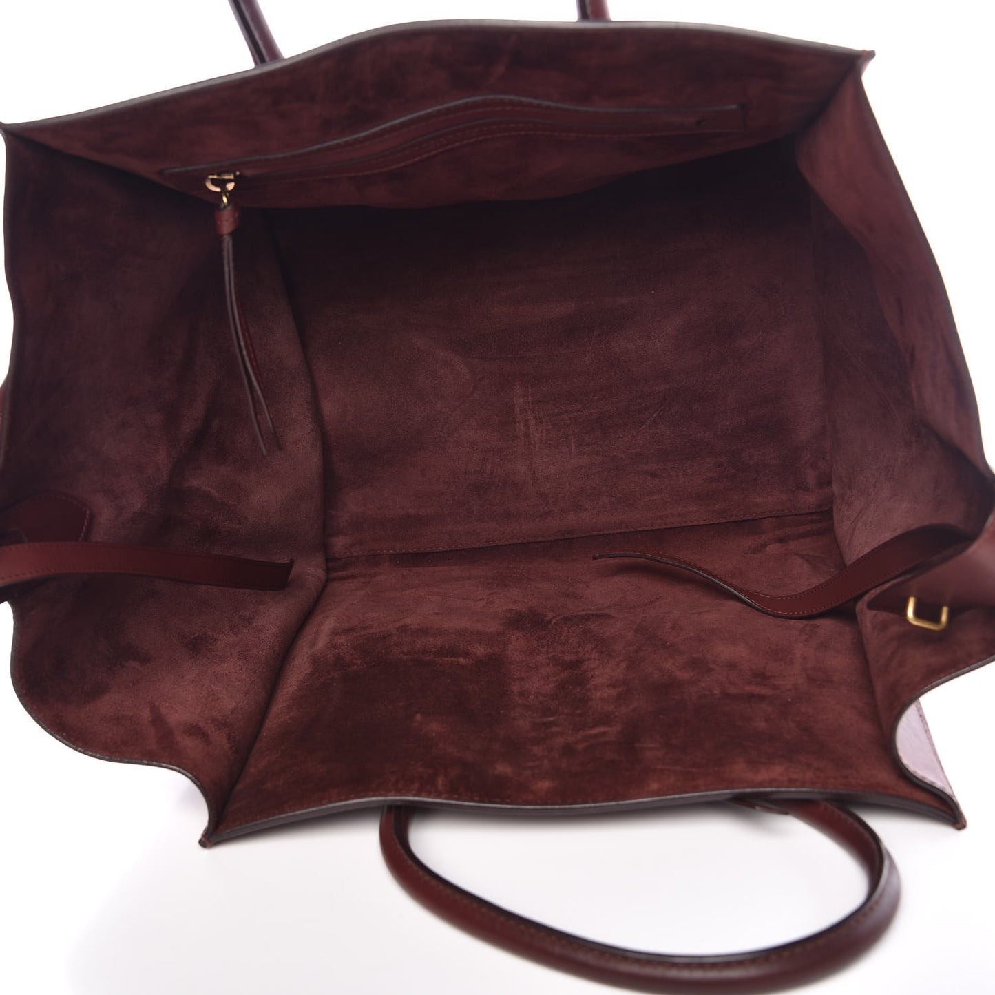 Natural Calfskin Medium Phantom Luggage Burgundy