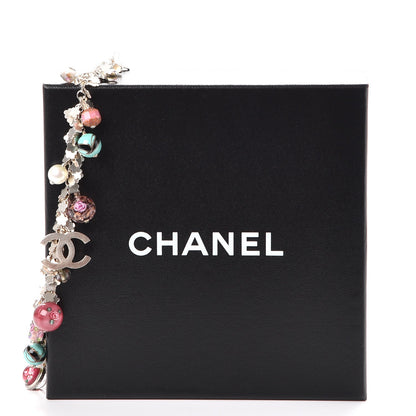 Chanel Glass Beaded Charm CC Belt Silver Multicolor 8 of 8