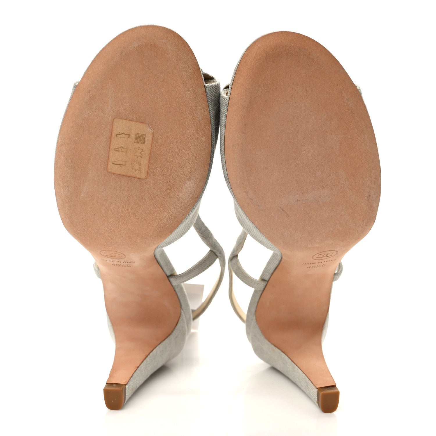 Chanel Canvas Camellia Slingback Sandals 40.5 5 of 7