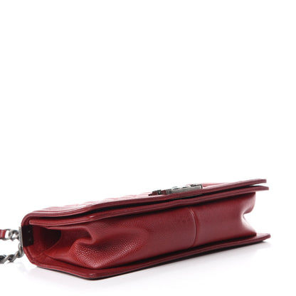 Chanel Caviar Quilted Medium Boy Flap Red 4 of 12