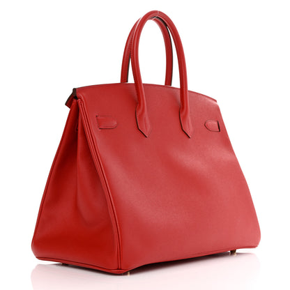 Hermes Epsom Birkin 35 Rouge Casaque 3 of 14