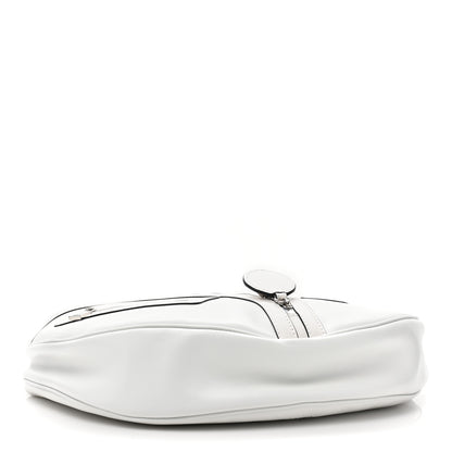 Versace Calfskin Medium Repeat Zip Hobo Optical White 4 of 8