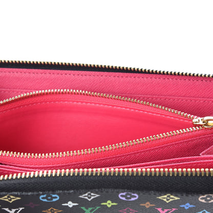 Louis Vuitton Monogram Multicolor Zippy Wallet Black Grenade 9 of 11