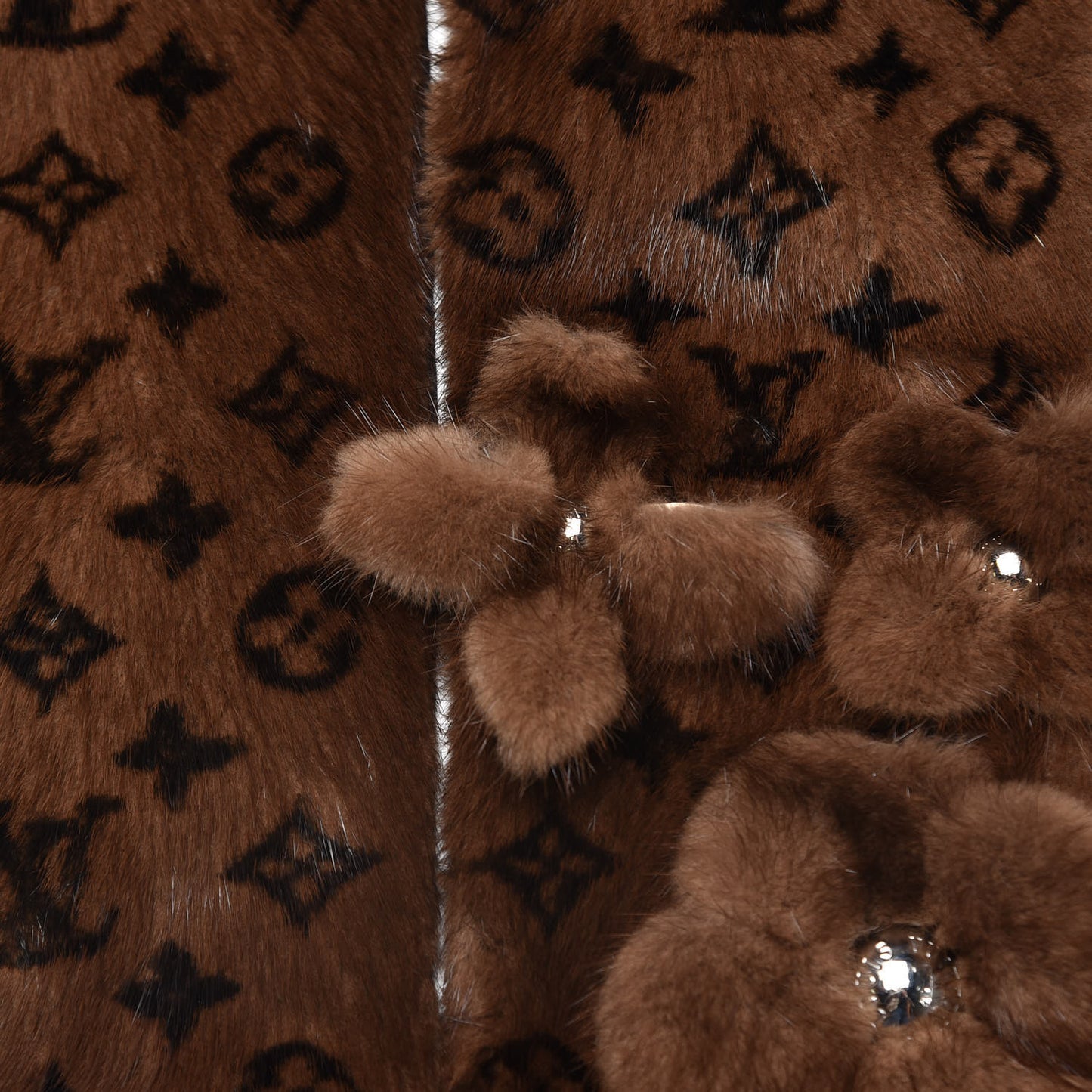 Monogram Mink Fur Stole