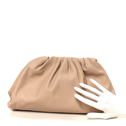 Bottega Veneta Smooth Butter Calf The Pouch Oversized Clutch Nude 2 of 11