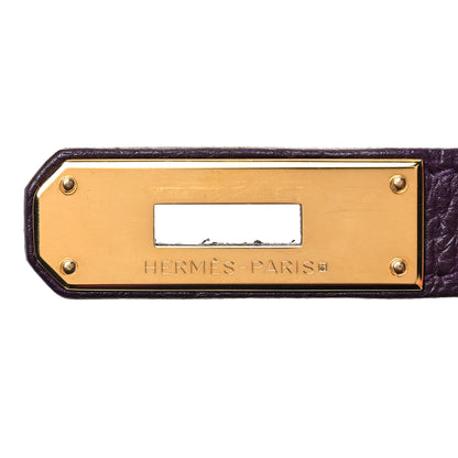 Hermes Togo Birkin 35 Raisin 32 of 37
