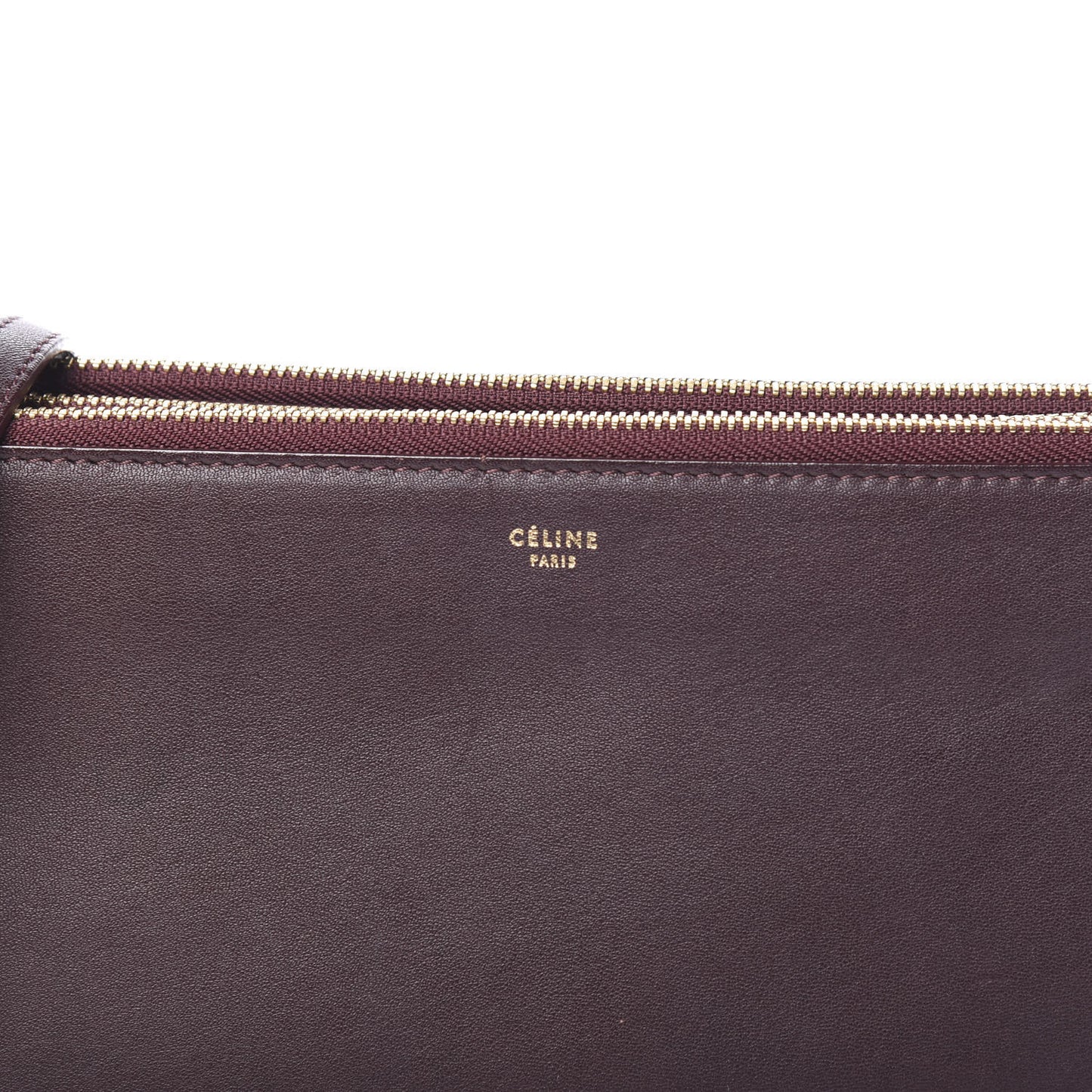 Lambskin Large Trio Crossbody Bag Burgundy