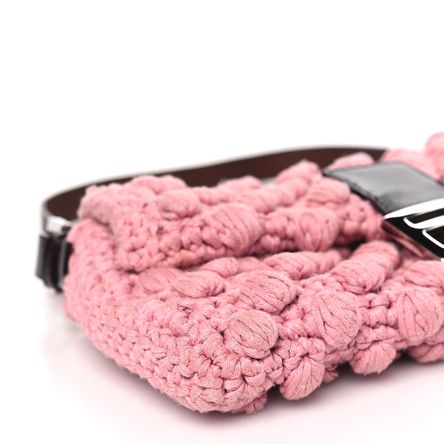 Fendi Woven Knit Baguette Pink 8 of 13