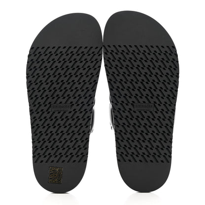 Hermes Nappa Womens Extra Sandals 38.5 Black 5 of 9