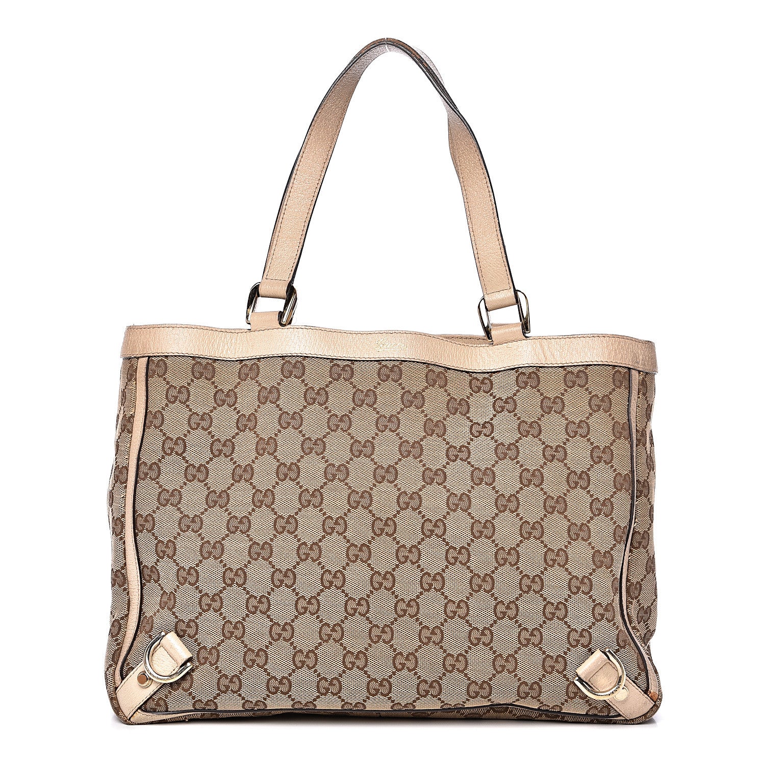 Gucci Monogram Medium Abbey Tote White 1 of 16