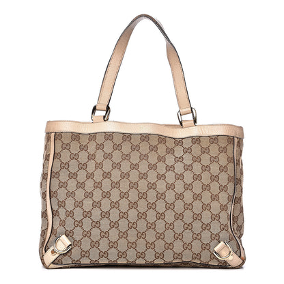 Gucci Monogram Medium Abbey Tote White 1 of 16