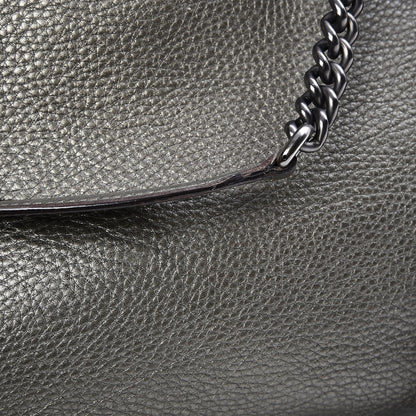 Gucci Metallic Pebbled Calfskin Medium Soho Chain Shoulder Bag Sasso 12 of 12