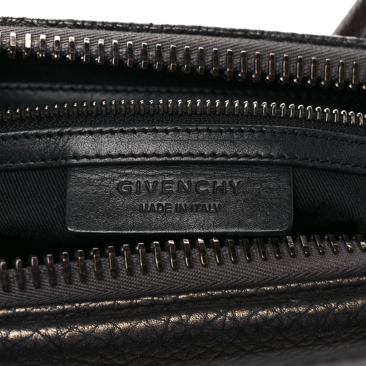Givenchy Metallic Sugar Goatskin Medium Antigona Gunmetal 7 of 12