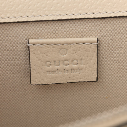 Gucci Textured Calfskin Crystal Small Dionysus Shoulder Bag Mystic White 6 of 14