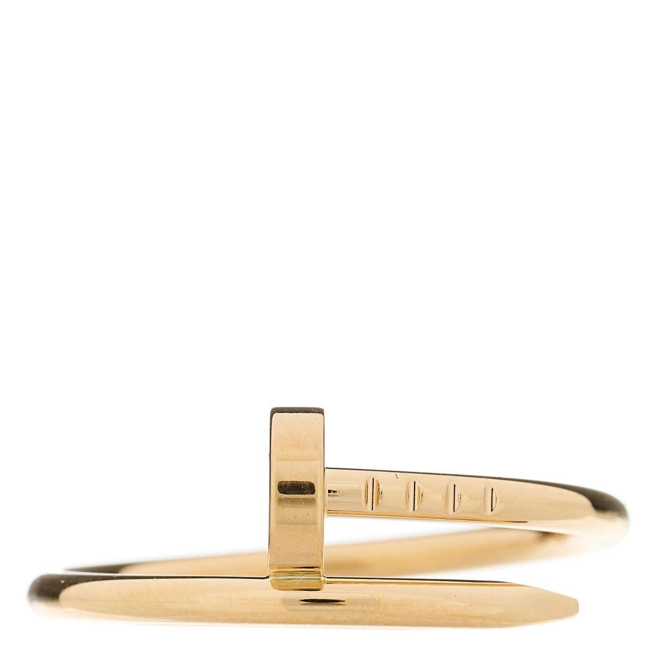 Cartier 18K Yellow Gold Small Juste Un Clou Ring 55 7.25 1 of 5