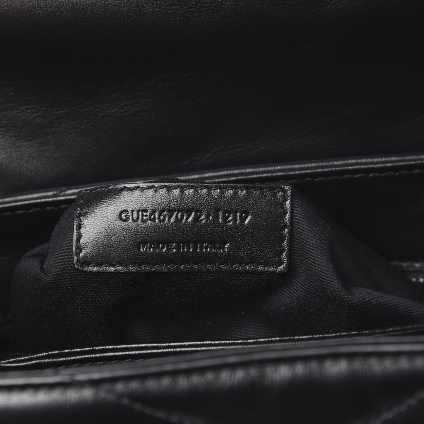 Calfskin Y Quilted Monogram Toy Loulou Crossbody Bag Black