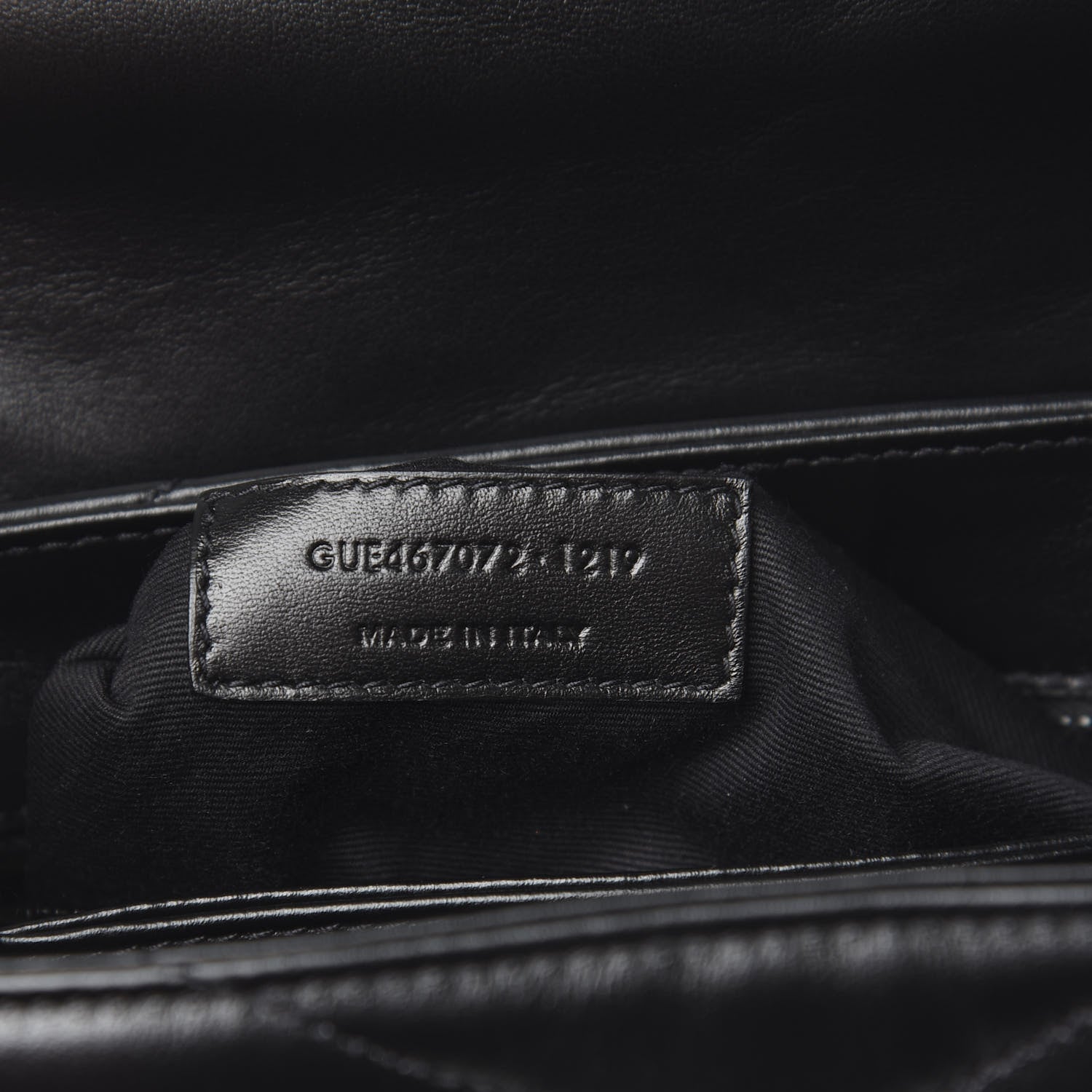 Saint Laurent Calfskin Y Quilted Monogram Toy Loulou Crossbody Bag Black 7 of 11